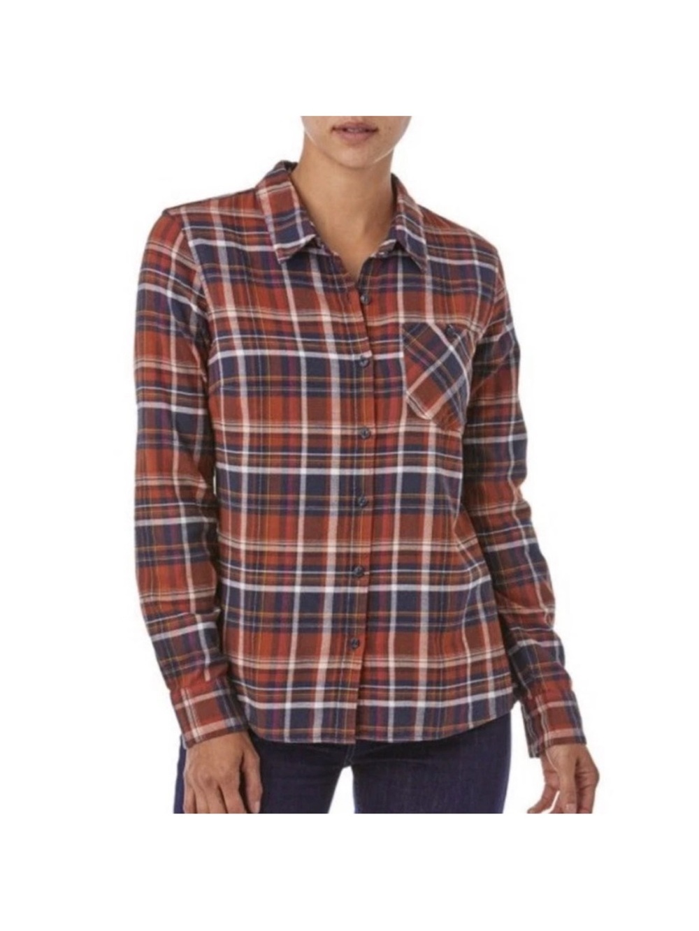 Patagonia Heywood button down flannel shirt size 12 .